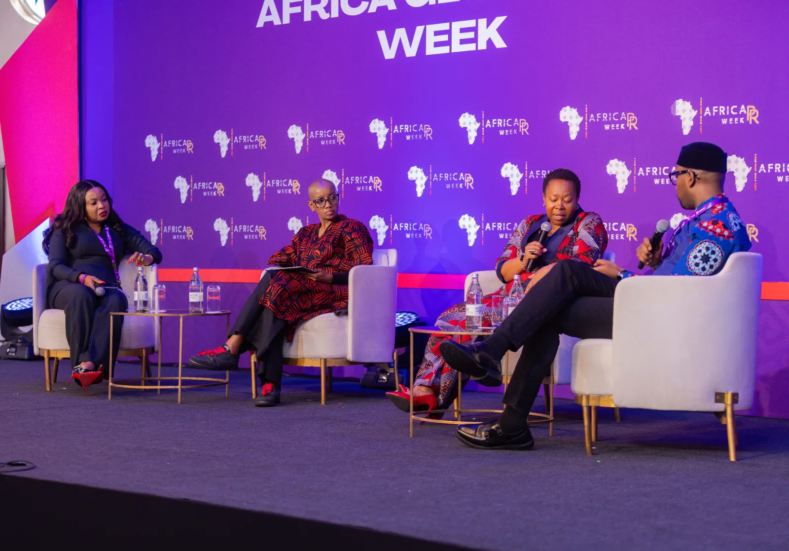 A speaker contributing to an Africa PR Week 2025 discussion